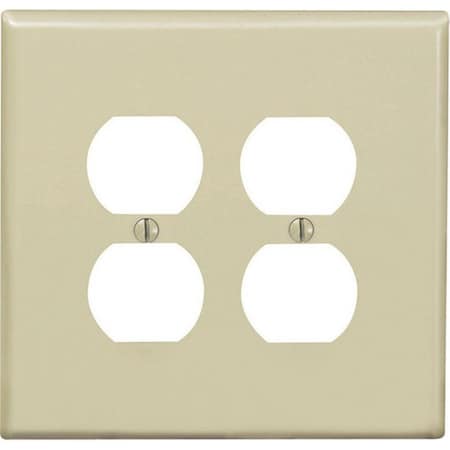 Ezgeneration 2 Gang Ivory Duplex Receptacle Plate EZ156047
